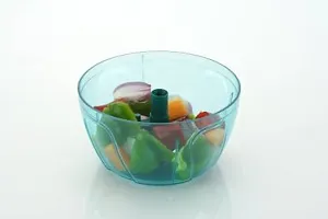 New Handy Mini Plastic Chopper with 3 Blades multi color-thumb3