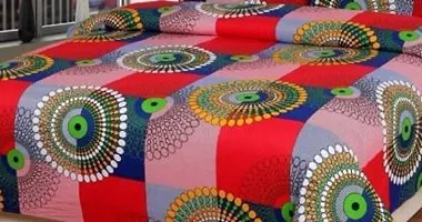 Beautiful Multicoloured Printed Polycotton Double Size 1 Bedsheet with 2 Pillowcovers-thumb2
