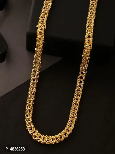 Trendy Stylish Brass Statement Chain For Men-thumb4