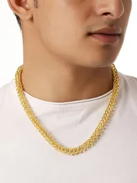 Trendy Stylish Brass Statement Chain For Men-thumb1