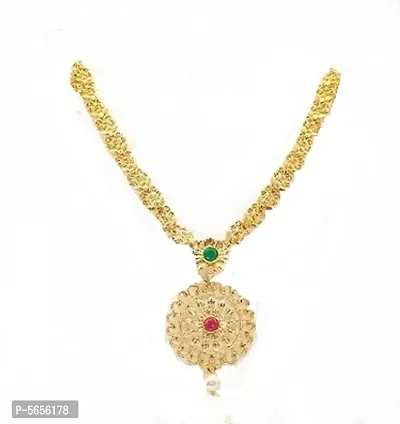 Traditional South Gold-Plated Temple Jewellery Set-thumb4