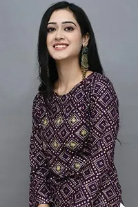 Stylish Rayon Printed Round Neck 3/4 Sleeves Kurta With Sharara Set For Women-thumb2