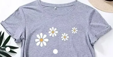 FLOWER PRINTED WOMEN TSHIRT-thumb1