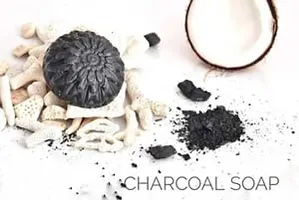CHARCOAL GOLD OIL SOAP PACK OF 7 (100g each Soap)-thumb1