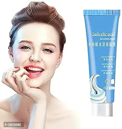 Salicylic Acid Ice Cream Mask Acne Moisturizing Blackheads Remover Mask Cleansing Shrinking Pores blue-thumb3