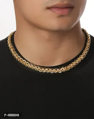 Trendy Gold Plated Metal Chain For Men-thumb2