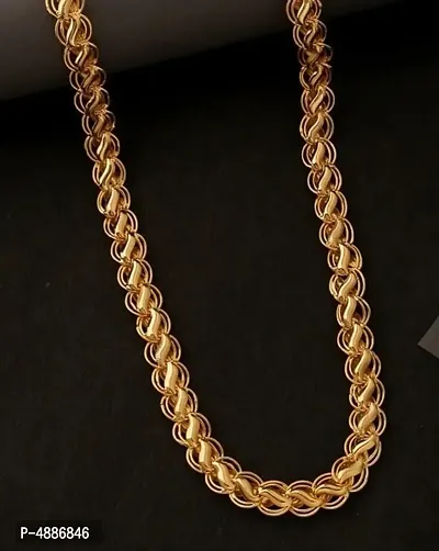 Trendy Gold Plated Metal Chain For Men-thumb3