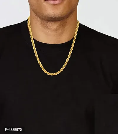 Trendy Stylish Brass Gold Plated Chain for Men and Women-thumb2