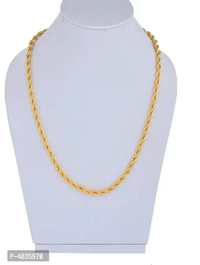 Trendy Stylish Brass Gold Plated Chain for Men and Women-thumb3