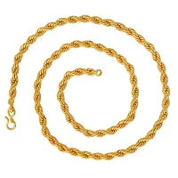 Trendy Stylish Brass Gold Plated Chain for Men and Women-thumb3