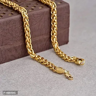 Designer Gold Plated Brass Chain For Men-thumb2