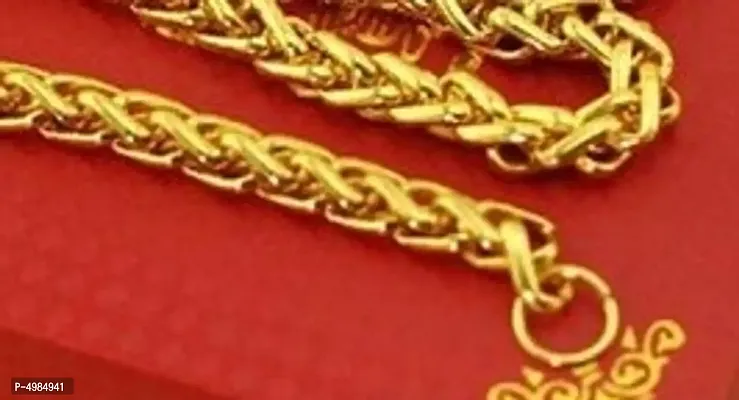 Designer Gold Plated Brass Chain For Men-thumb4