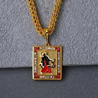 Dipali Jay Mogal Gold Plated Chain In God Pendant For Men-thumb1