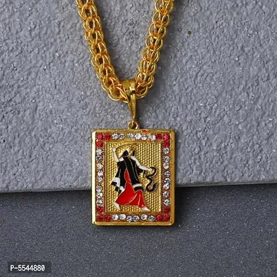 Dipali Jay Mogal Gold Plated Chain In God Pendant For Men-thumb2