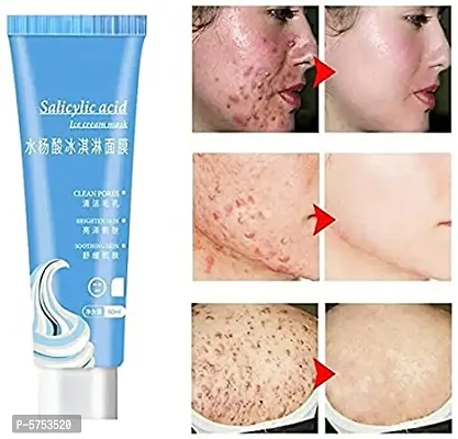 Salicylic Acid Ice Cream Mask  Acne Moisturizing Smear Mask Remove Acne Mark  ( pack of 2 )-thumb2