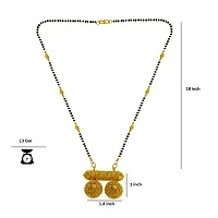 Trendy Gold Plated Brass Non-Allergic Traditional Beded Mangalsutra For Women-thumb2