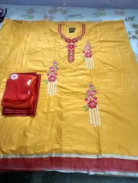 Premium Cotton Embroidery Dress Material With Nazneen Dupatta-thumb2