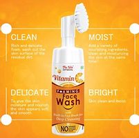 The Nile Brightening Vitamin C Foaming with Built-In Face Brush for deep cleansing - No Parabens, Silicones 100 ML-thumb1