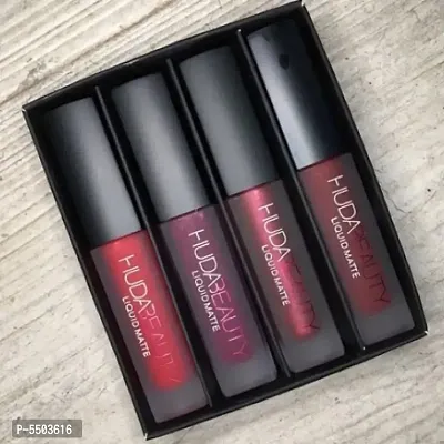 Ewy Make Up Matte Minis Red Edition Liquid Lipstick Set Of 4 Red 80 G Makeup Lips-thumb4