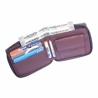 Artificial Genuine Leather Zipper Wallet for Men/Boy with Multiple Card Slots (BRN)-thumb3