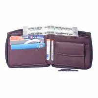 Artificial Genuine Leather Zipper Wallet for Men/Boy with Multiple Card Slots (BRN)-thumb4
