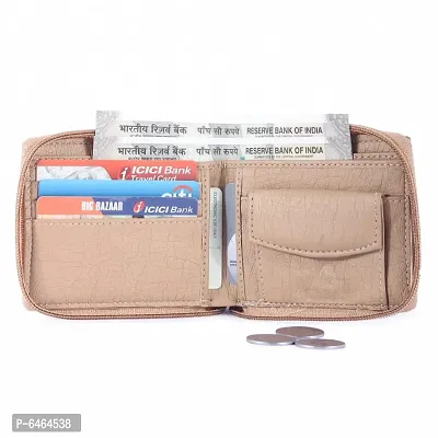 Artificial Genuine Leather Zipper Wallet for Men/Boy with Multiple Card Slots (CRM)-thumb5
