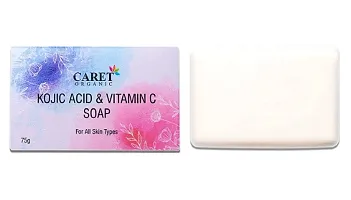 CARET ORGANIC Skin Lightening Soap with Kojic Acid, Vitamin C and Licorice Extract, Dermatologically Tested, Paraben Free -  75 Grams - Pack of 3-thumb3