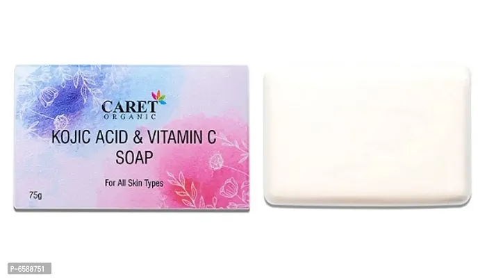 CARET ORGANIC Skin Lightening Soap with Kojic Acid, Vitamin C and Licorice Extract, Dermatologically Tested, Paraben Free -  75 Grams - Pack of 3-thumb4