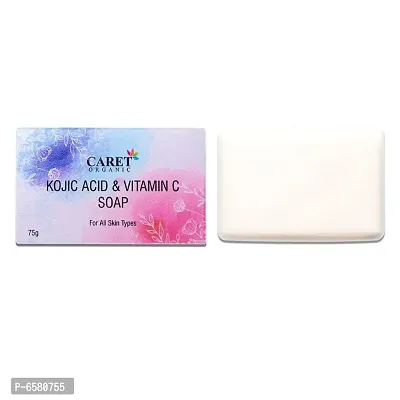 Caret Organic Skin Lightening Soap with Kojic Acid, Vitamin C and Licorice Extract | Dermatologically Tested, Paraben Free -  75 Grams - Pack of 7-thumb3