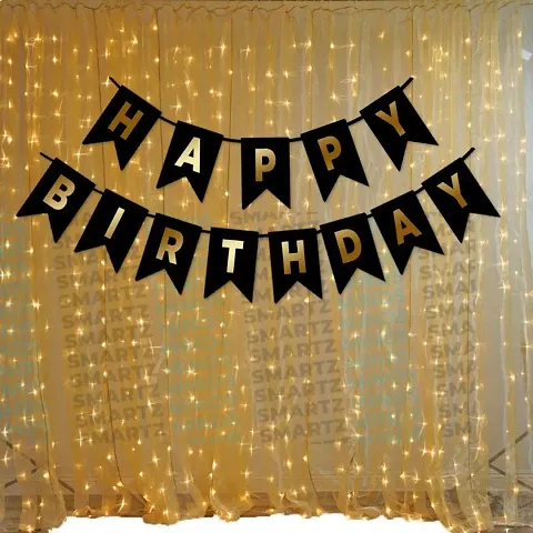 Birthday Banner  Fairy Lights Combo