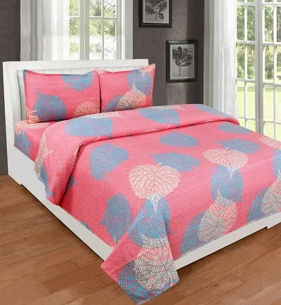 Glace Cotton Printed Double Bedsheets