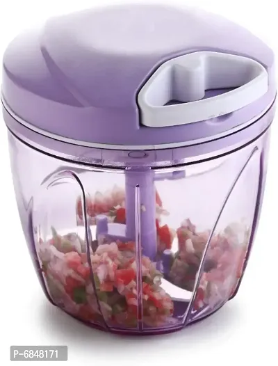 Sturdy 1000Ml Big Jumbo Chopper Vegetable Cutter Handy With 5 Blades Vegetable  1 Turbo Chopper-thumb0