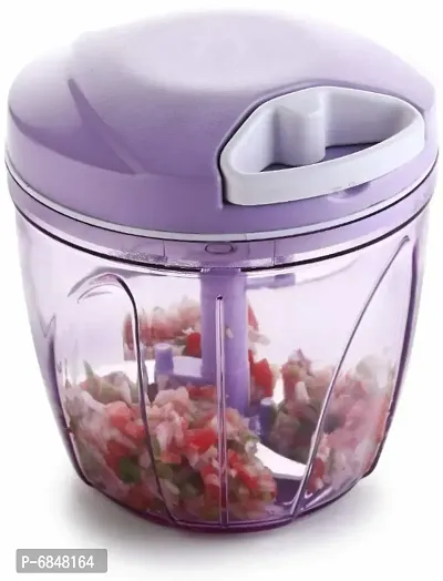 Sturdy Onion Garlic Salad Cutter Handy Purple 750Ml For Kitchen Vegetable Chopper Pack Of 1-thumb0