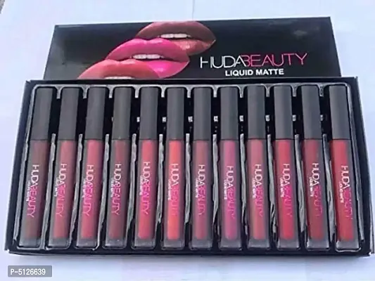 EWY HUDABEAUTY Lipstick Pack Of 12-thumb1