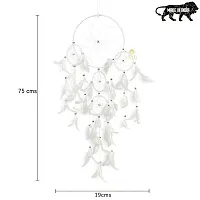 DULI Big White color Dream catcher Wall Hanging for Home Decoration Dreamcatcher Feather Hanging Decorative-thumb3