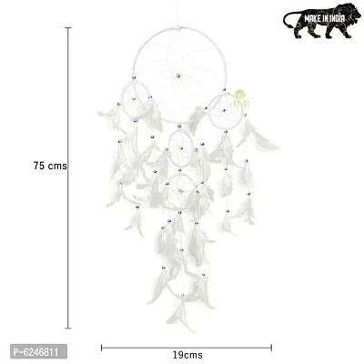 DULI Big White color Dream catcher Wall Hanging for Home Decoration Dreamcatcher Feather Hanging Decorative-thumb4