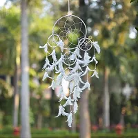 DULI Big White color Dream catcher Wall Hanging for Home Decoration Dreamcatcher Feather Hanging Decorative-thumb2