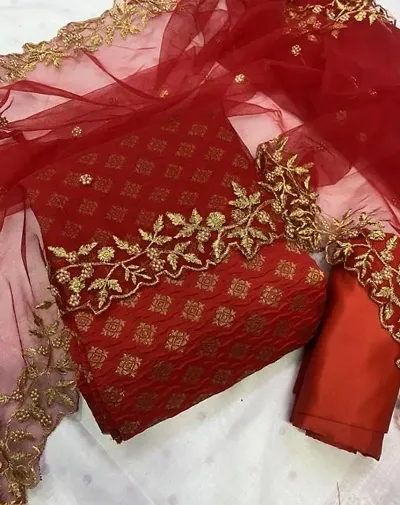 Hot Selling Banarasi Silk Dress Material
