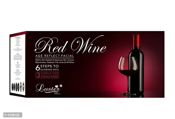 Luster Red Wine Age Reflect Facial Kit (Paraben  Sulfate Free) Pack of 4-120g each-thumb3