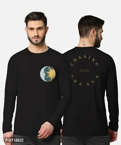 Trendy Front and Back Printed Full Sleeve / Long Sleeve Tshirt for Men