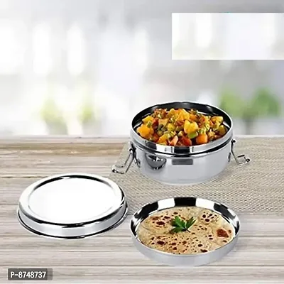 Classic Solo Stainless Steel Lunch Box with Separator Plate-thumb0