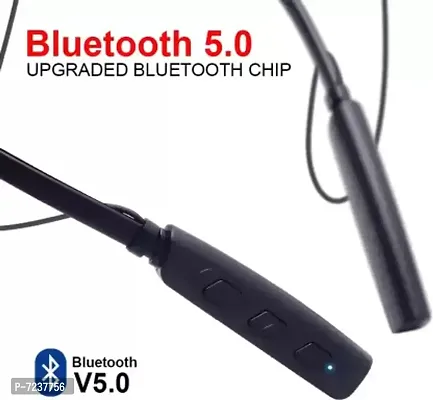 HUG PUPPY HIGH BASS Bluetooth Neckband HIFI SOUND Wireless Bluetooth Headset  (Black, In the Ear)-thumb3