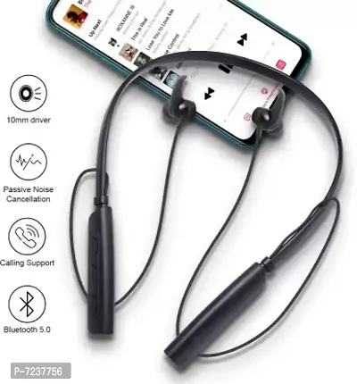 HUG PUPPY HIGH BASS Bluetooth Neckband HIFI SOUND Wireless Bluetooth Headset  (Black, In the Ear)-thumb2