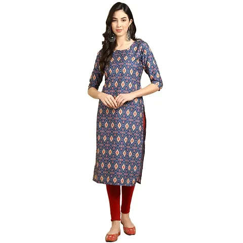 Crepe Ethnic Motif Kurtas For Women