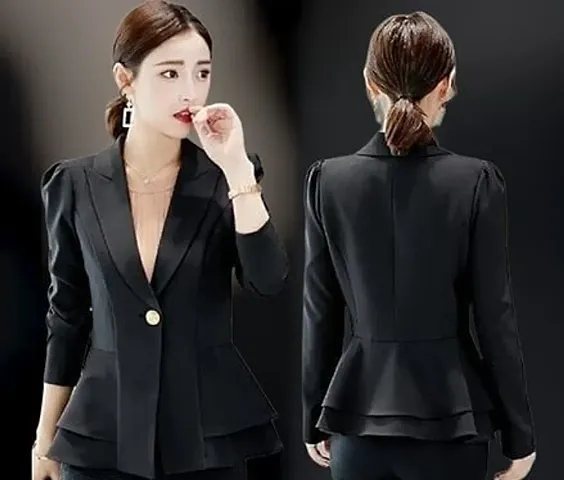 Beautiful Blend Single-Breasted Blazer For Women