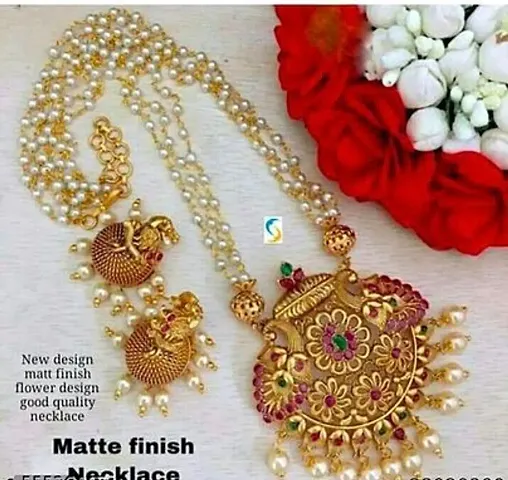 Gold Plated Alloy Jewellery Set for Women
