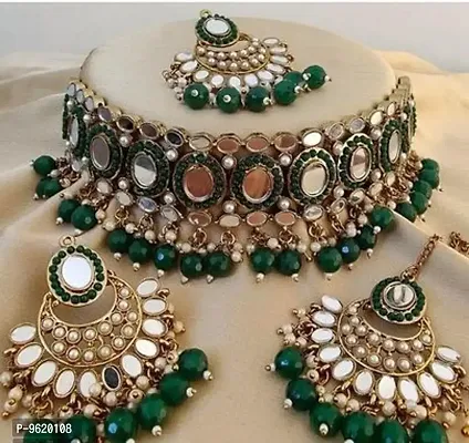 Traditional Green Alloy Jewellery For Women
