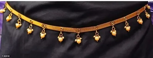 Sizzling Golden Alloy Belly Chain For Women
