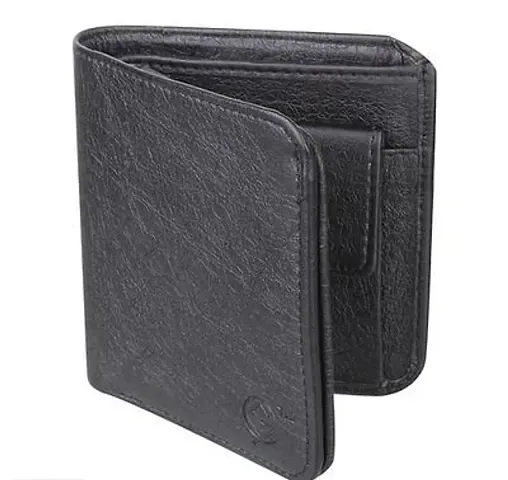 Elegant Artificial Leather Two Fold Wallets For Men