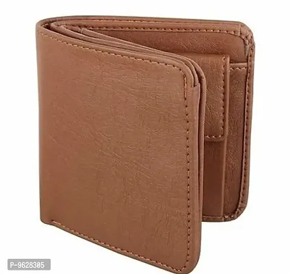 Stylish Solid Artificial Leather Two Fold Wallet For Men-thumb0